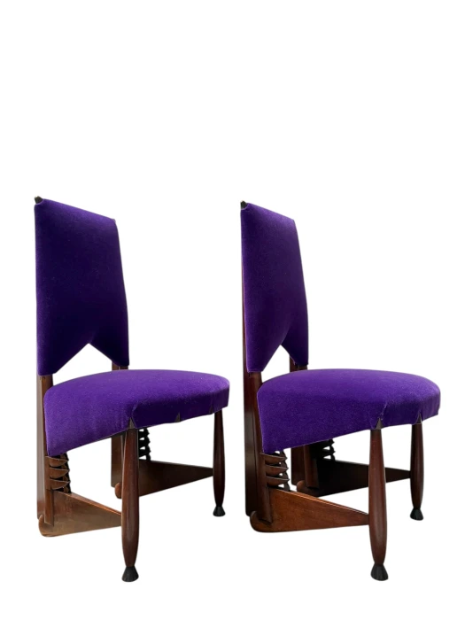 Pair of Amsterdamse School Chairs by Michel De Klerk for 't Woonhuys, 1916